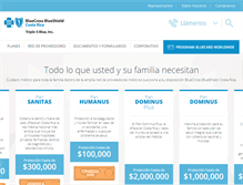 Tablet Screenshot of bcbscostarica.com